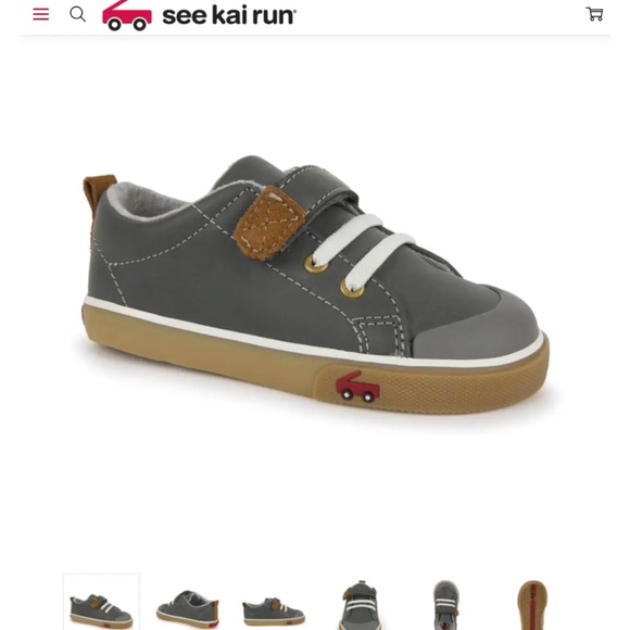 See Kai Run Stevie Leather Sneaker - Picture 1 of 1